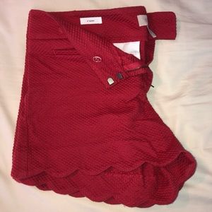 LOFT- scalloped shorts!